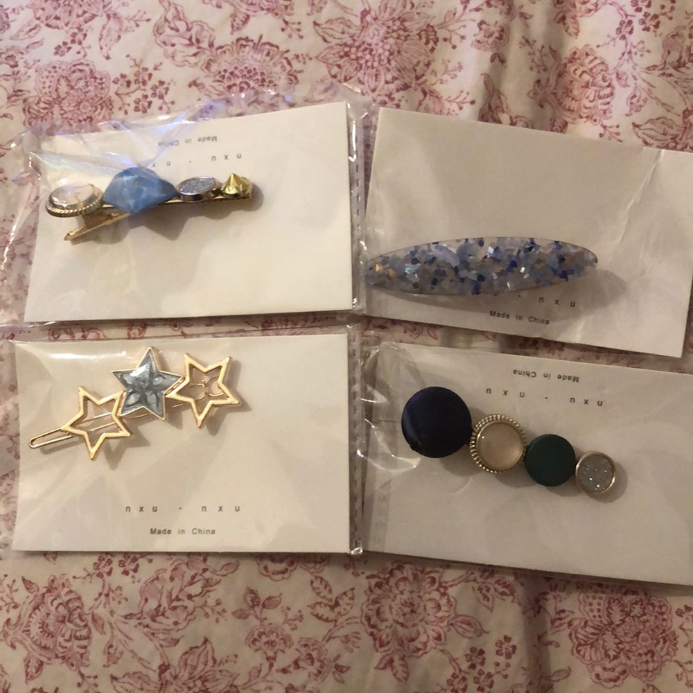 Set of 4 hair clips